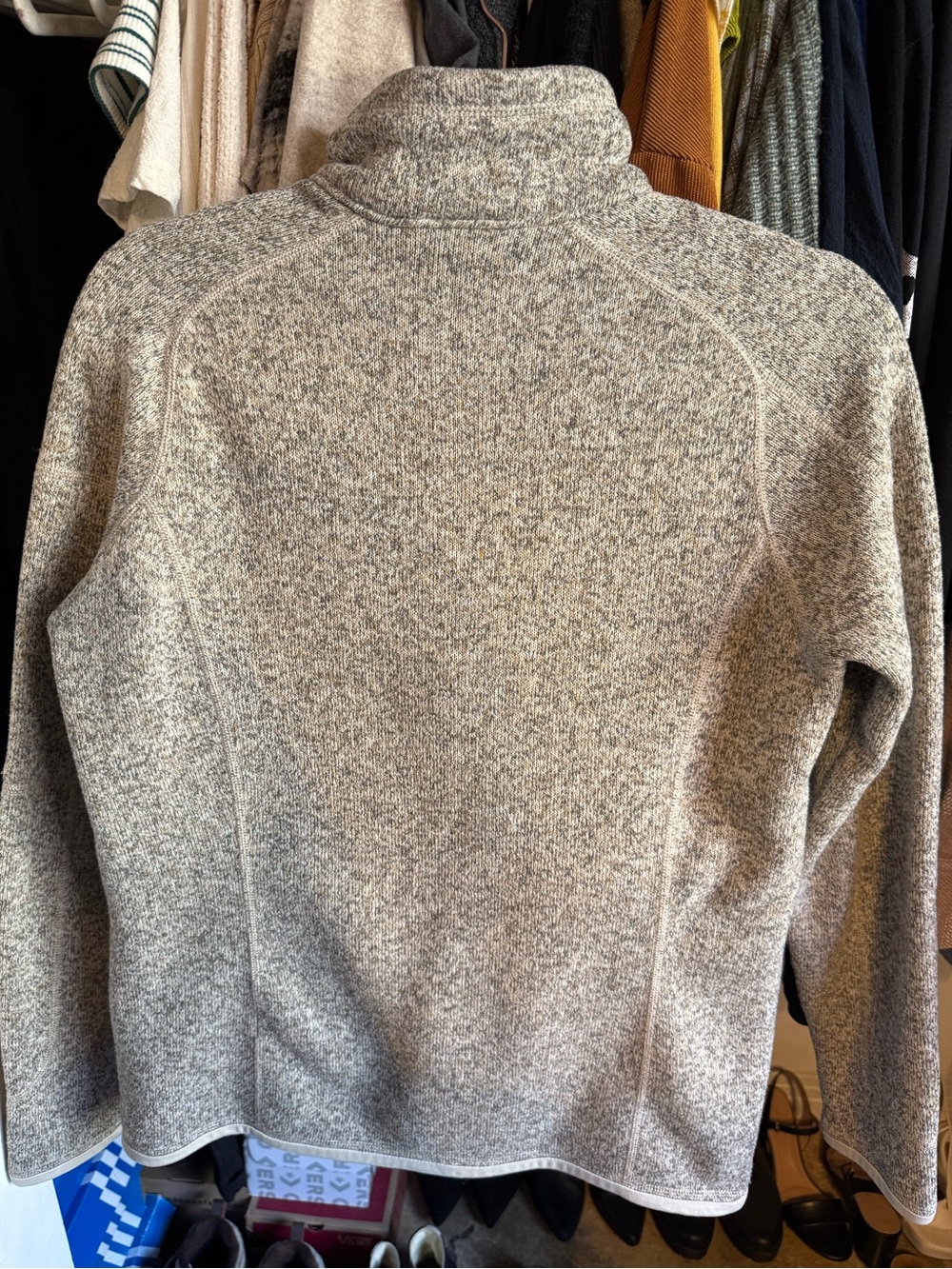 Patagonia Women’s Better Sweater 1/4 Zip Fleece Pelican/Oatmeal - Picture 6 of 6